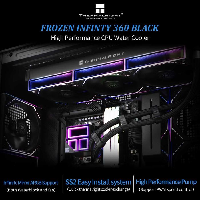 Cooler CPU AIO Thermalright Frozen Infinity 360 ARGB,PWM,Intel AMD