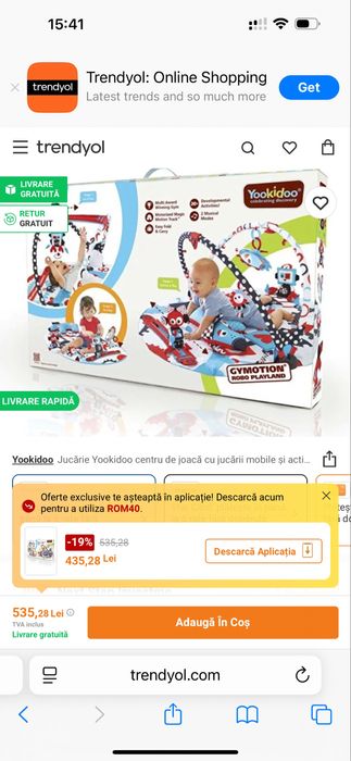 Centru activitati Yookidoo robo (0-12 luni)