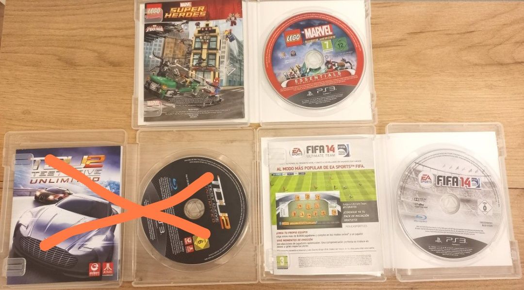 Jocuri PS3 - FIFA 14, Test drive unlimited 2, Lego Marvel