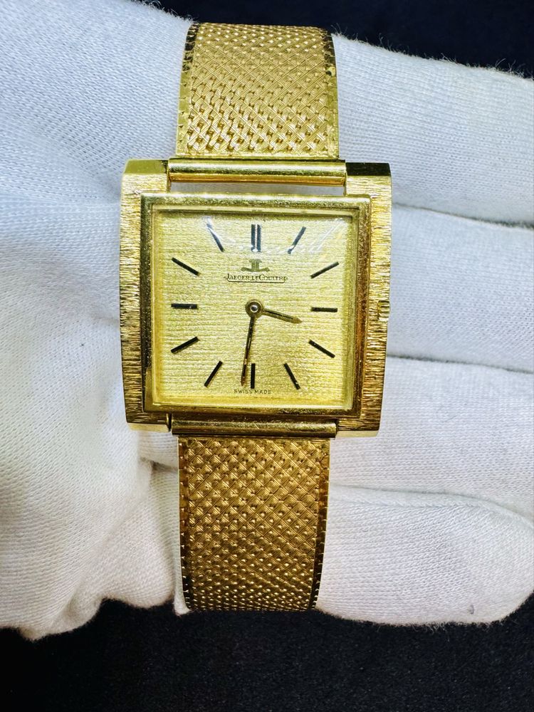 Jaeger-LeCoultre Tank 18K златен часовник, 57 г, 19 см – Swiss Made