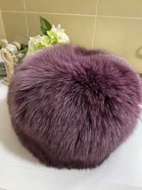 Caciula blana naturala violet