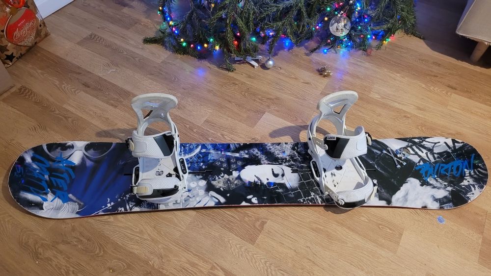 Placa snowboard Burton Channel 152 cu legături Burton Custom EST