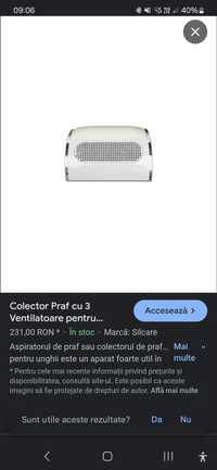 Colector Praf cu 3 Ventilatoare pentru Manichiura