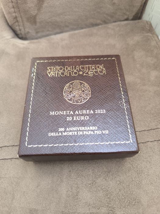 20 златни евро Ватикана"200-годишнина от смъртта на папа Пий VII