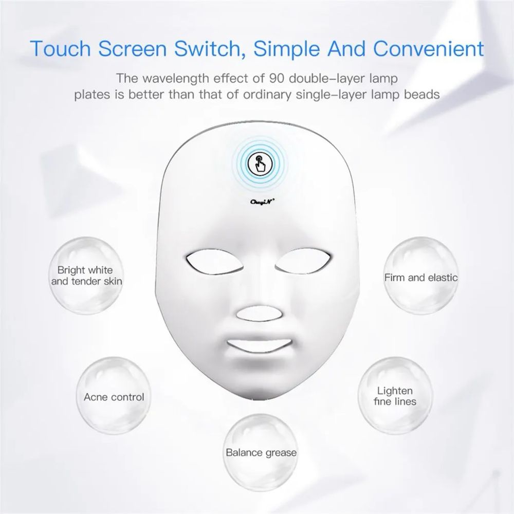 LED маска за лице, 7 функции светлинна терапия