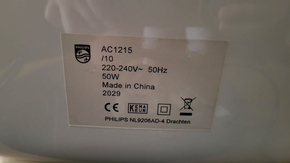 Пречиствател PHILIPS AC1214/10 62.00 dB(A)