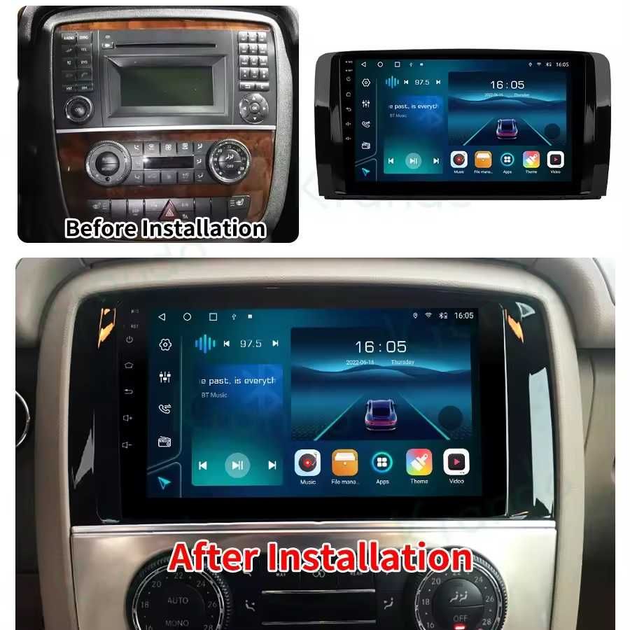 Мултимедия за Mercedes R R300 R350 W251 Навигация двоен дин Android R