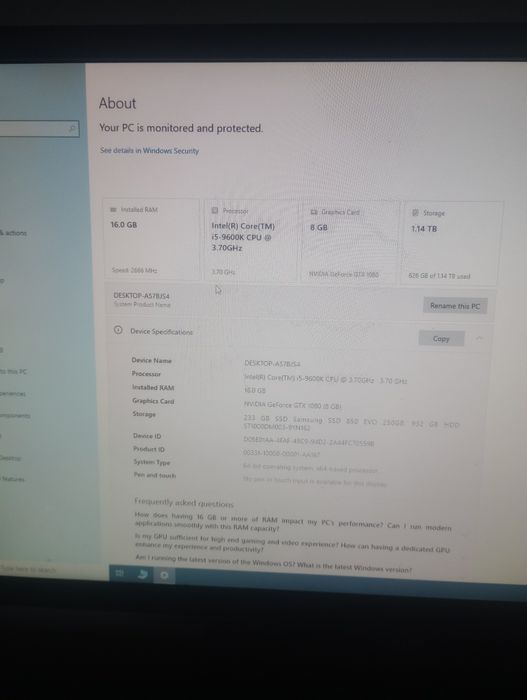 Pc pentru gaming + monitor