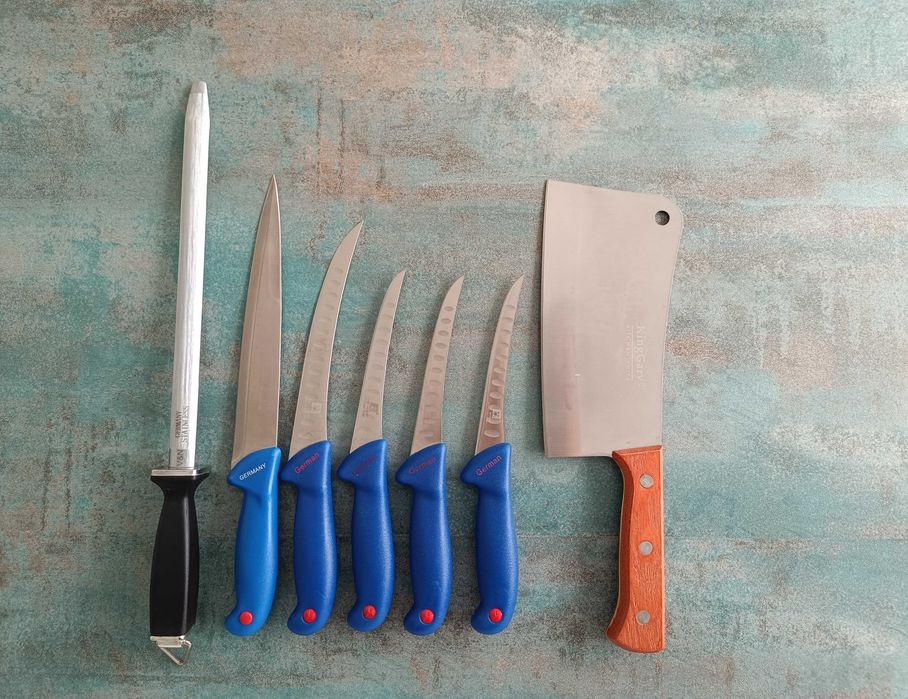 Set Complet Cuțite Măcelărie Inox Germany – 7 Piese Transport Inclus!