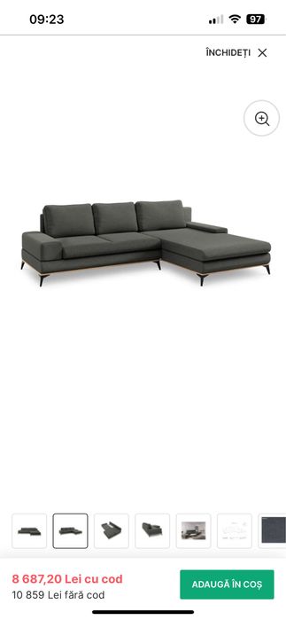 Canapea extensibila mare, foarte frumoasa