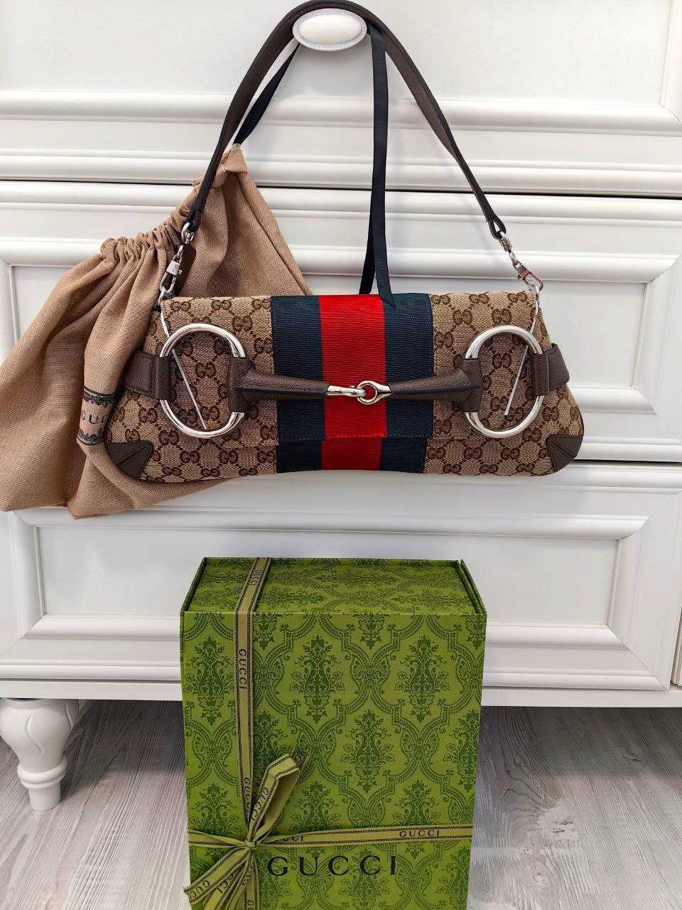 Дамска Чанта GUCCI HORSEBIT Chain Small SHOULDER BAG 100% Leather