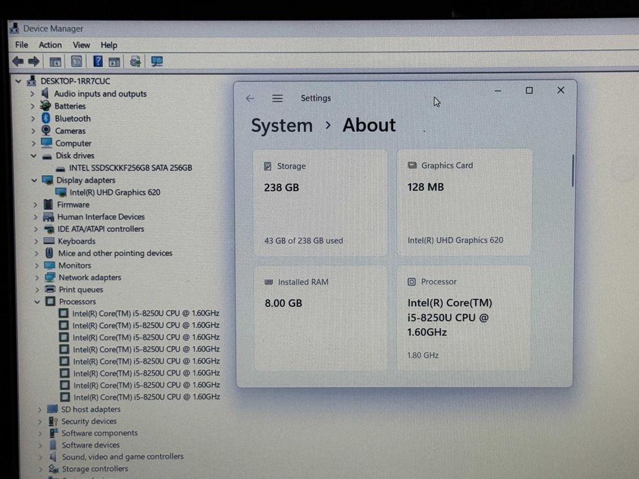 15.6 Asus VivoBook`Core i5-8250U/8GB DDR4/256GB SSD/Full HD/Бат 4ч