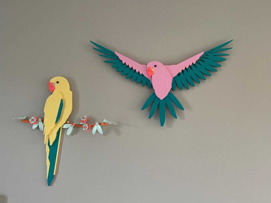 LEGO Art The Fauna Collection, папагали ара, конструктор за сглобяване