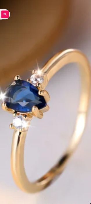 Продам золотое кольцо 750 пробы.с натуральным сапфиром и бриллиантами.