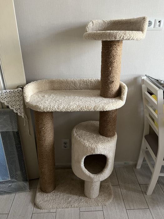 Продам высокий когтеточка-домик для кошки — 1,5 м