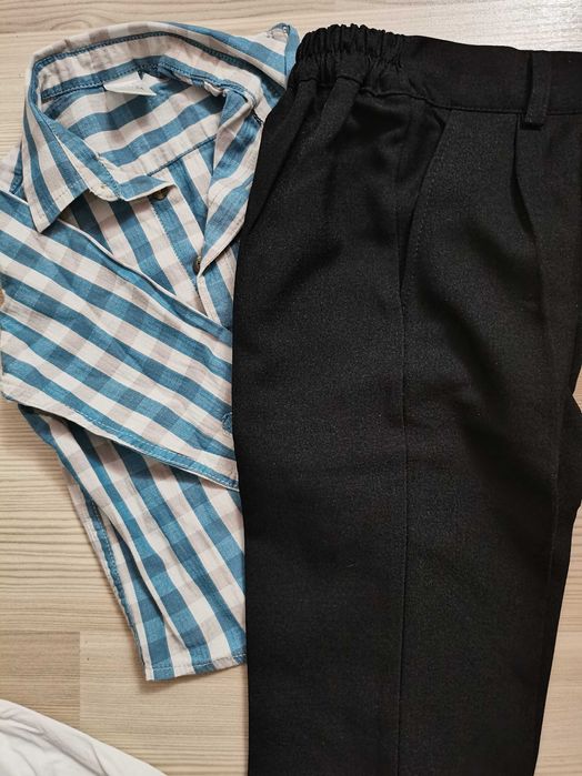 Set 3 cămăși + pantaloni stofa vârsta 2 ani