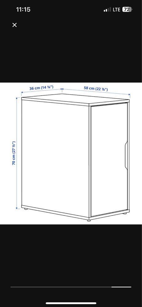 Dulap / unitate de depozitare ikea Alex