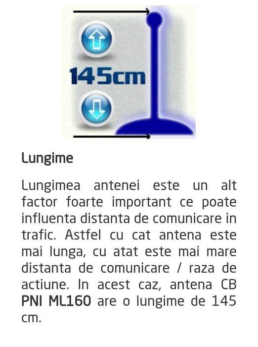 Statie CB PNI ESCORT HP 62+ Antena