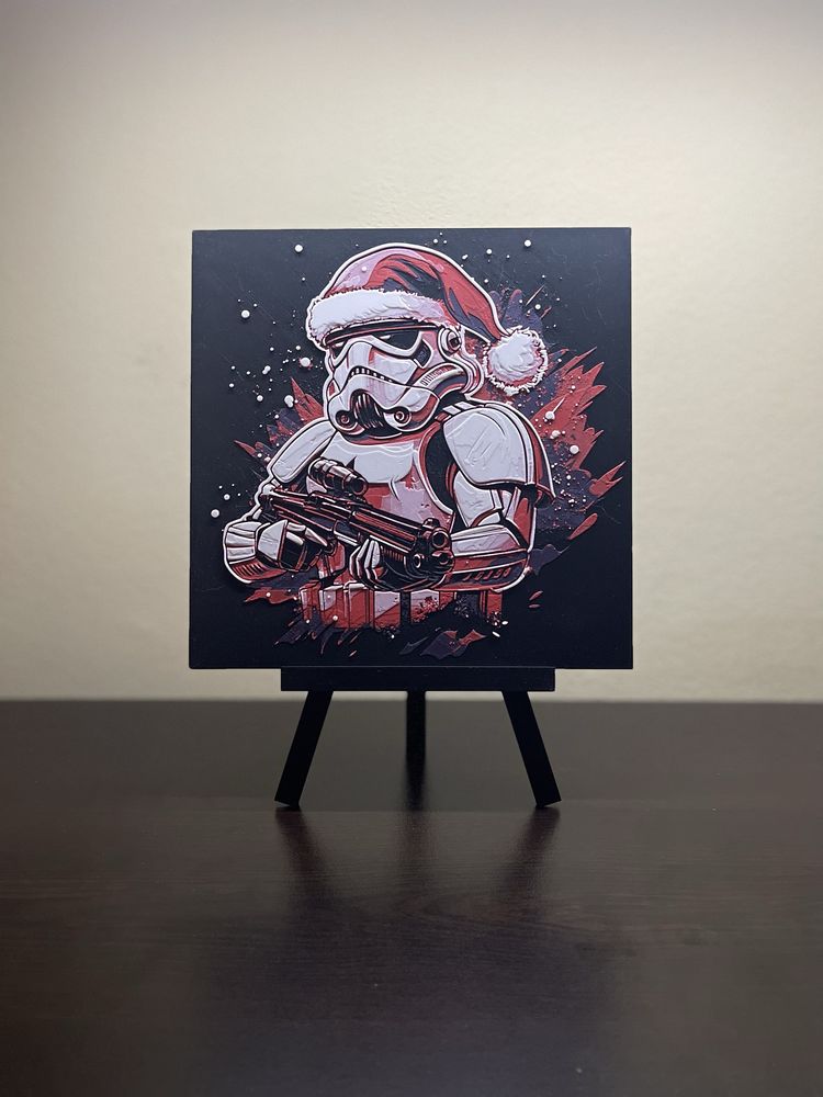 Релефна картина “Christmas Stormtrooper”