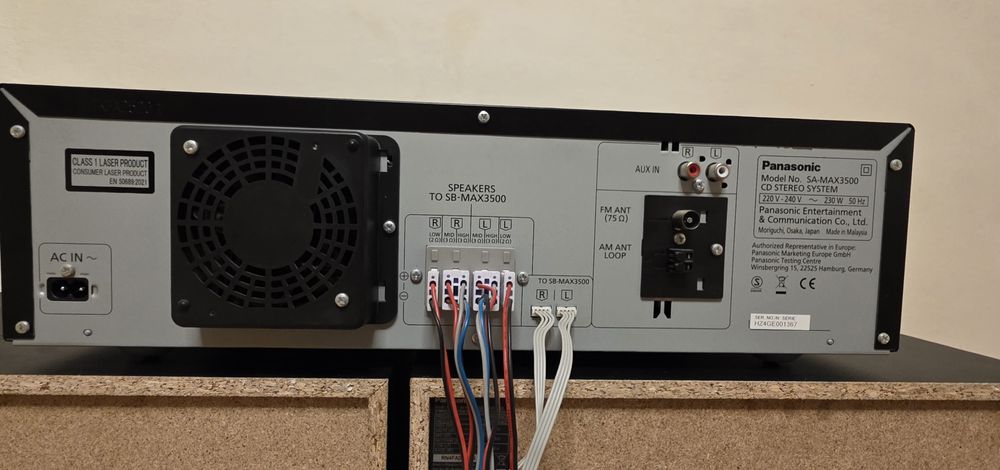 Sistem audio High Power PANASONIC SC-MAX3500EK, 2400W, Bluetooth nou