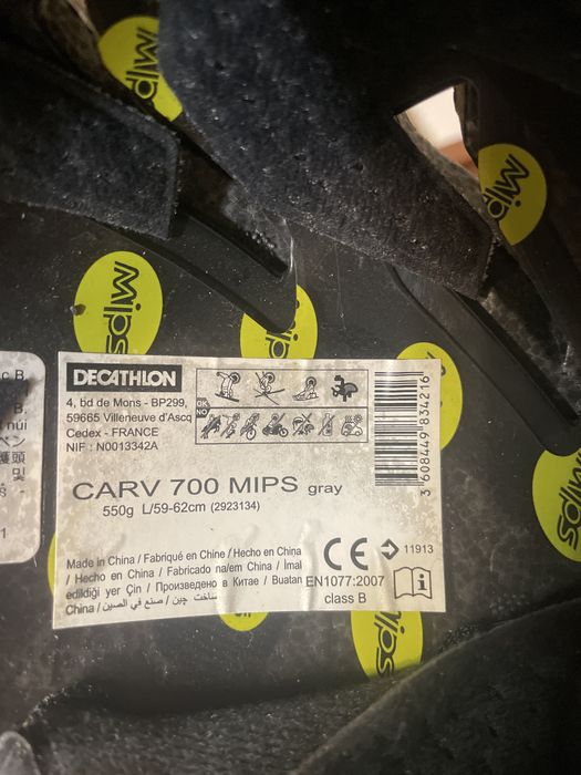 Casca schi adult Decathlon CARV 700 MIPS gri, marime L (59-62)