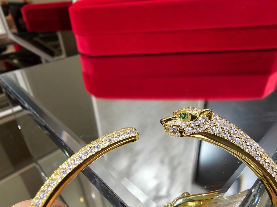 CARTIER Panthere de Cartier Gold Diamonds Дамска Гривна