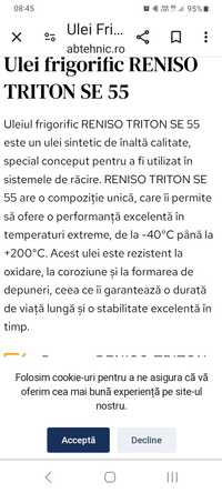 Ulei frigorific Reniso Triton Se 55