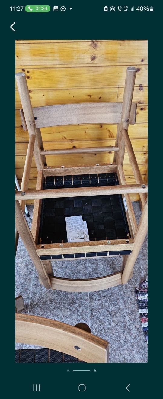 Scaune terasa Ikea lemn acacia ca noi FIX 700LEI