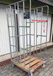 Cărucior marfă tip box / rolling cage pentru depozit – oțel galvanizat