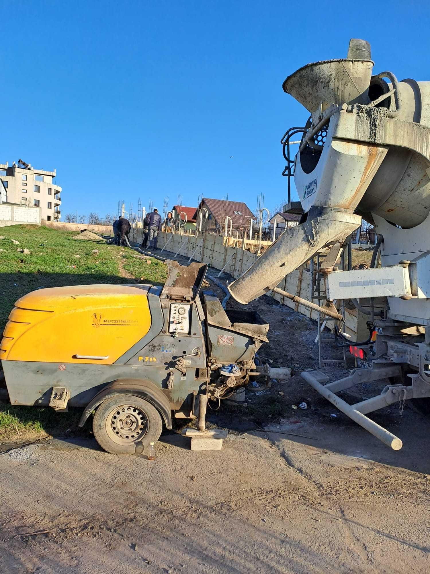 Pompa beton statica