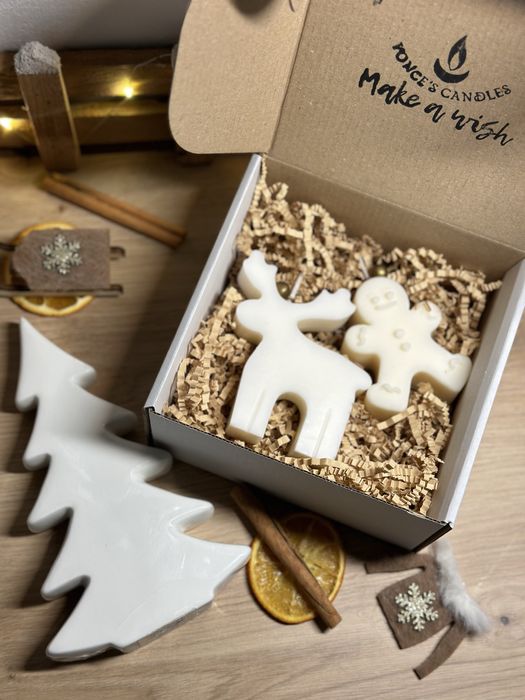 Коледни соеви свещи