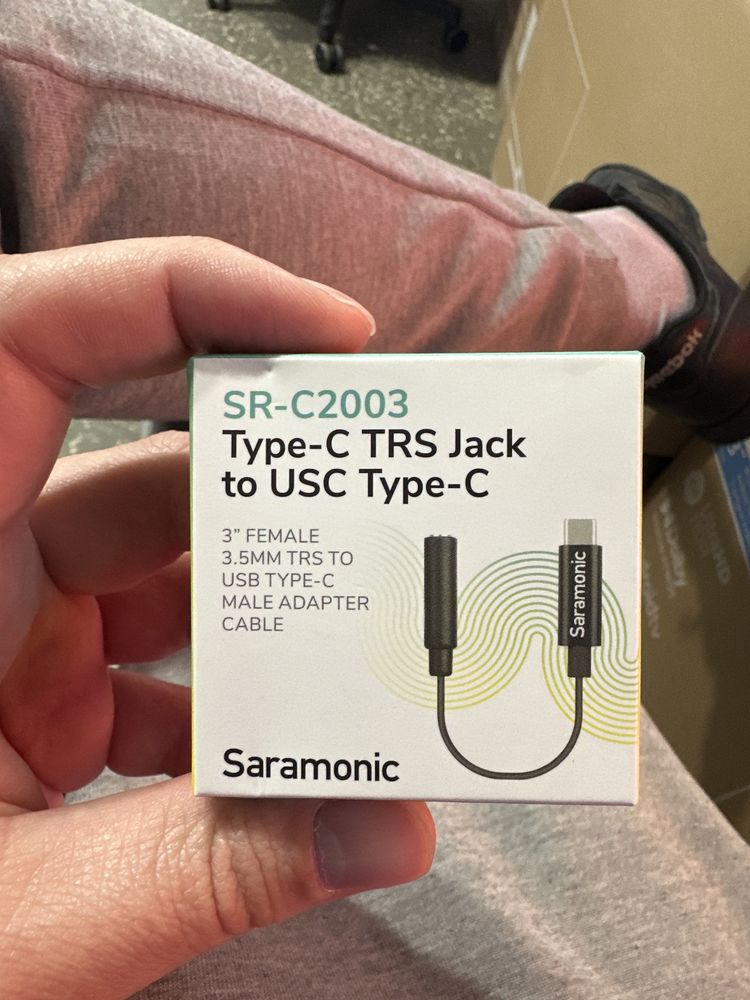Adapter typc-cTRC jack to usc typc-c Saramonic SR-C2003 3.5мм