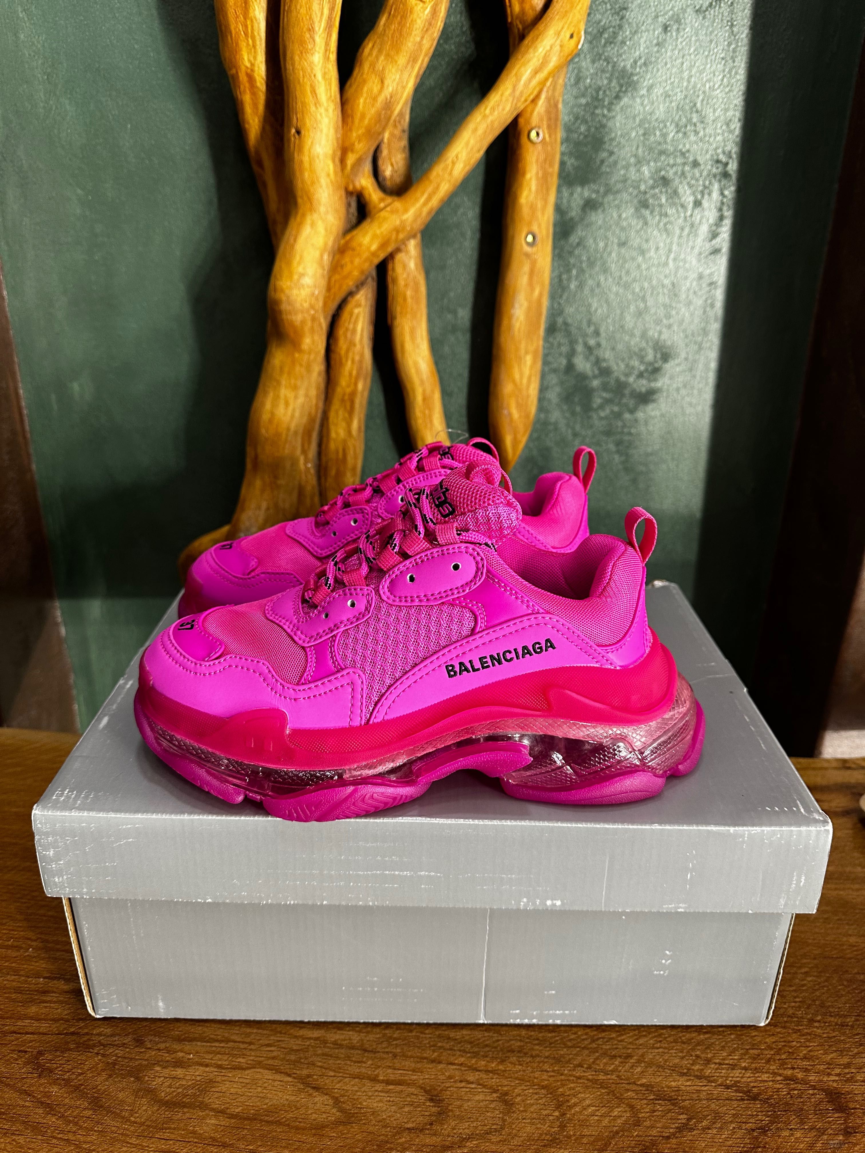 Balenciaga Triple S neon pink 37 номер