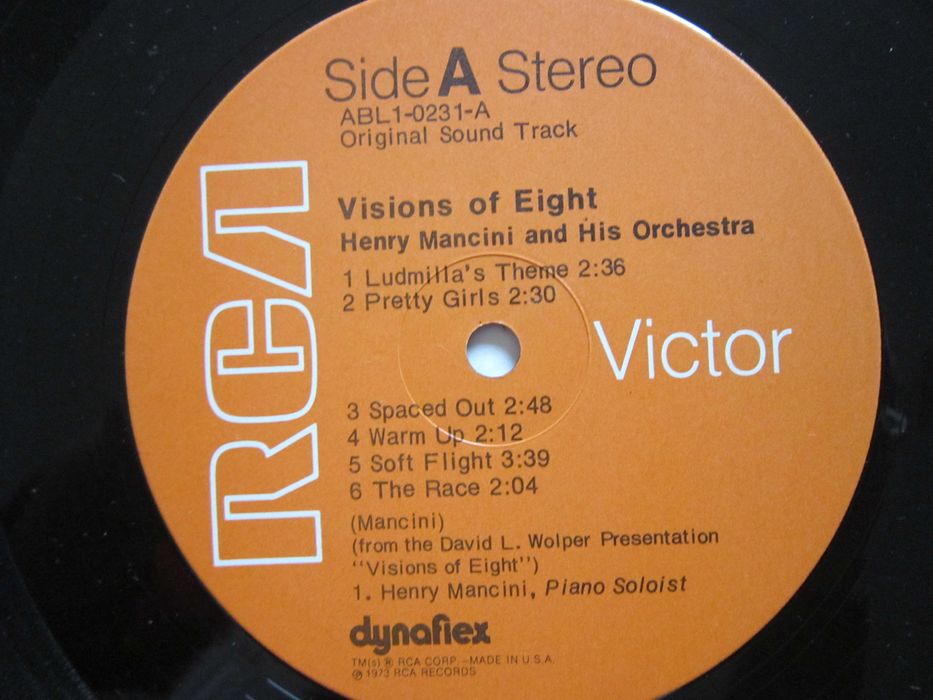 vinil Visions Of Eight-Mancini ,Fiddle On The Roof, Hello Dolly