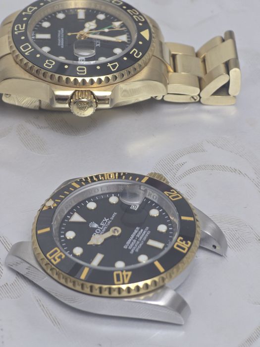Rolex submariner two tone(без мин и сек стрелки РАБОЧИЕ в отличном)