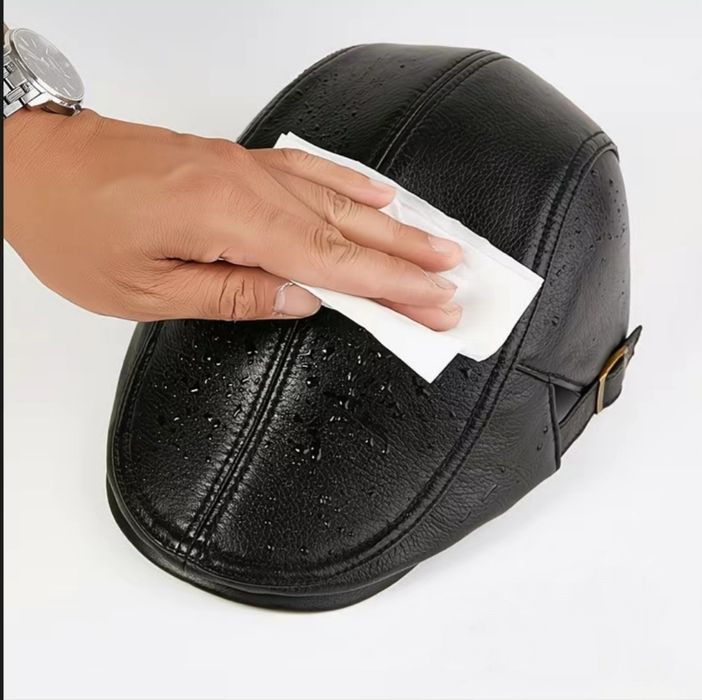 Мужская кепка шапка козырек из натуральной кожи мужской табий кожа хак