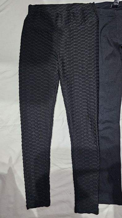 3 perechi de colanți negri S