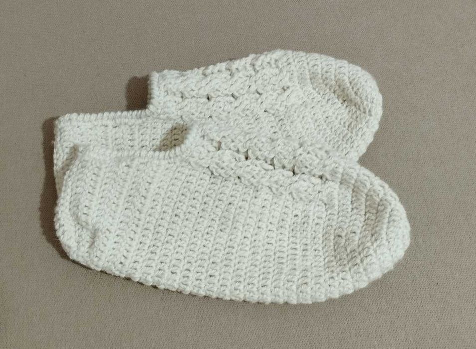 Теплые следки, ручная работа