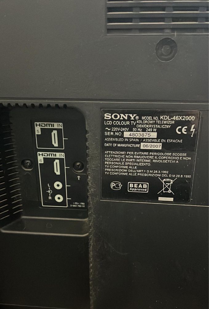 Продам sony bravia