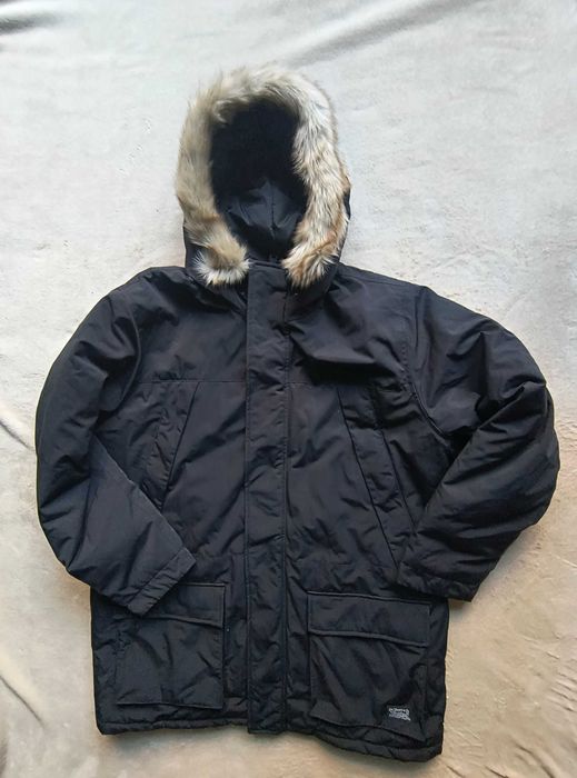 Мъжко яке Levis Parka, черно, Thermore Insulated с качулка Folsom
