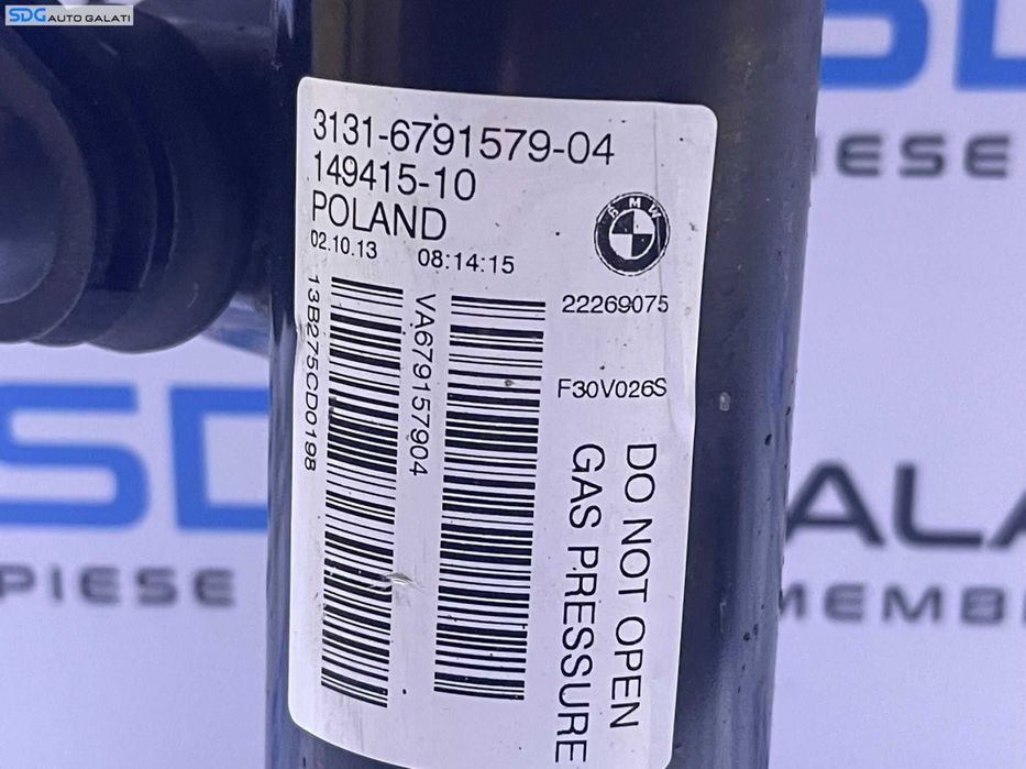 Amortizor Telescop cu Arc Dreapta Fata BMW Seria 3 F30 F31 2011 - 2019 Cod 6791579 3131679157904 [B3718]