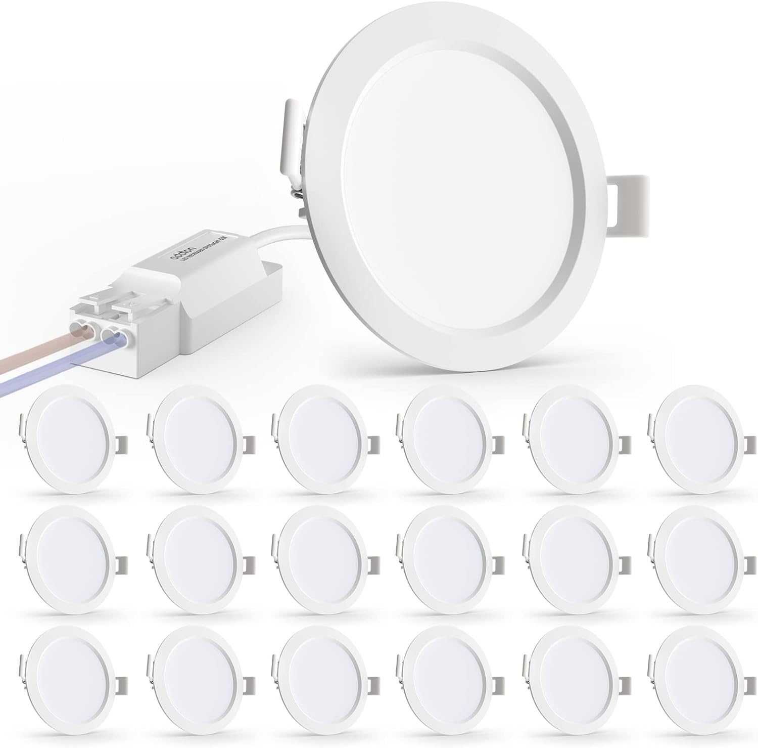 Spoturi led incastrate 90-110mm 3000k 24mm adancime 230v 7w