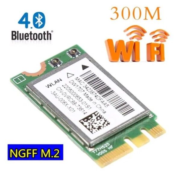 Placa de retea wireless Bluetooth V4.0 NGFF pentru Dell