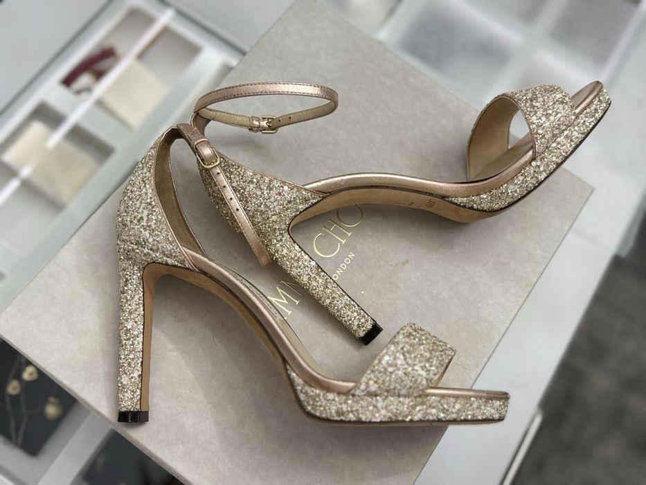 Sandale Jimmy Choo Misty 100 gliter 37.5
