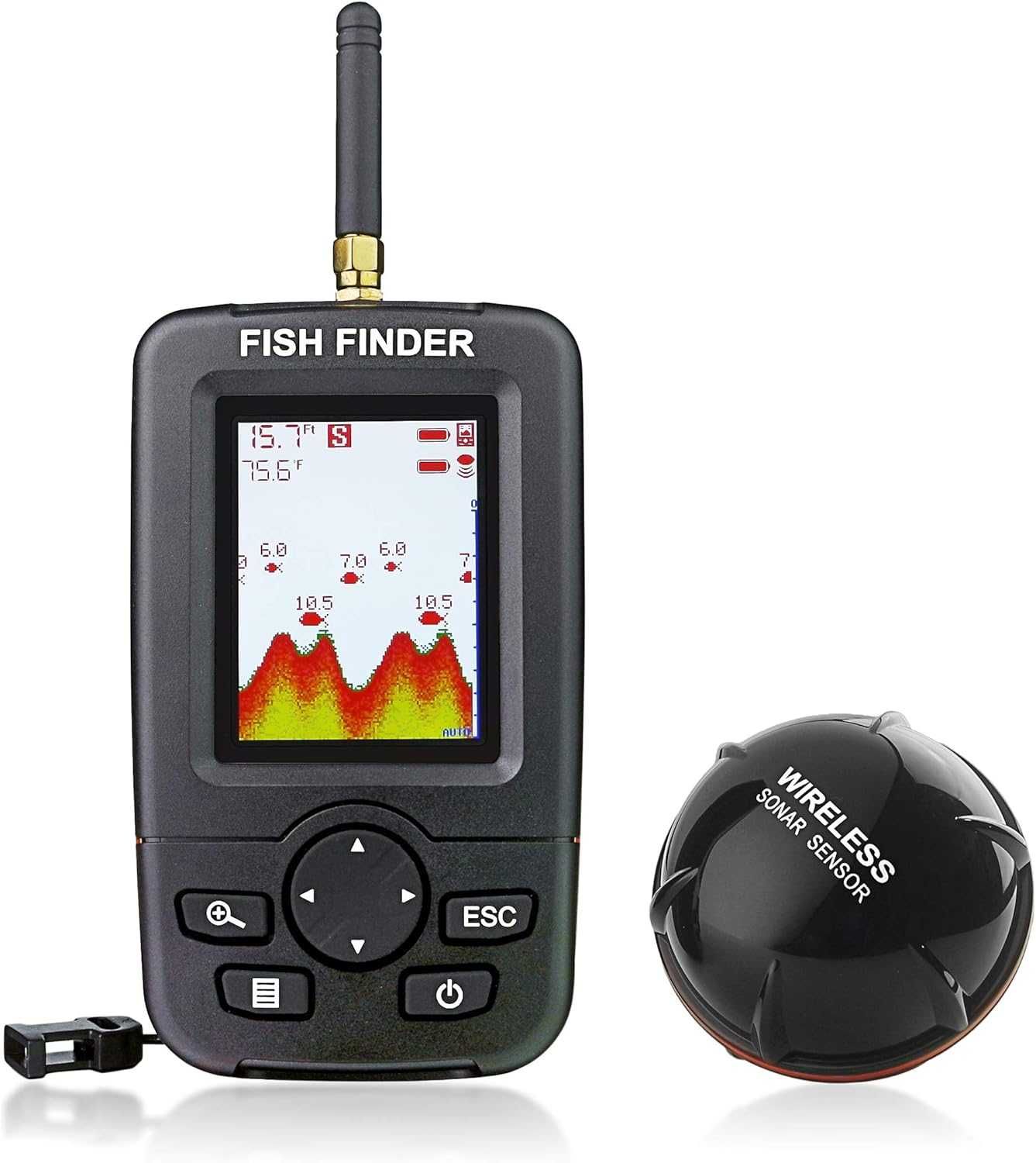 Безжичен сонар за риболов Fish Finder XJ01B – сензор с USB зареждане