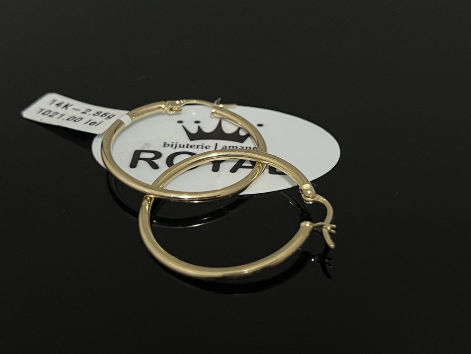 Bijuteria Royal CB : Cercei dama aur 14k 2,36gr
