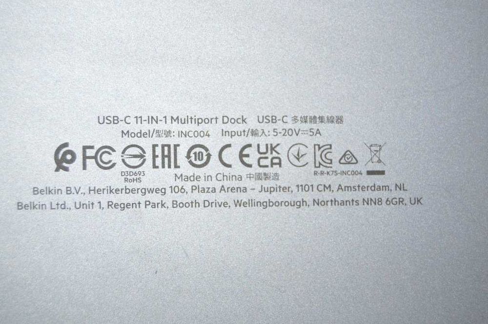 Dock multiport Belkin Connect USB-C 11-in-1 cu port incarcare USB-C