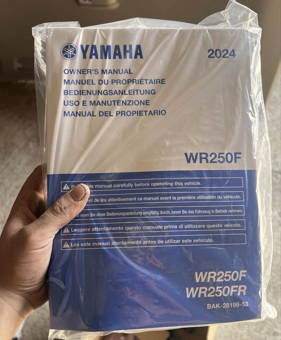 Vand Yamaha WR250F 2024