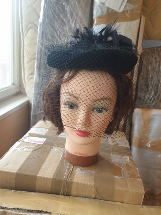 Pălărie neagră catifea