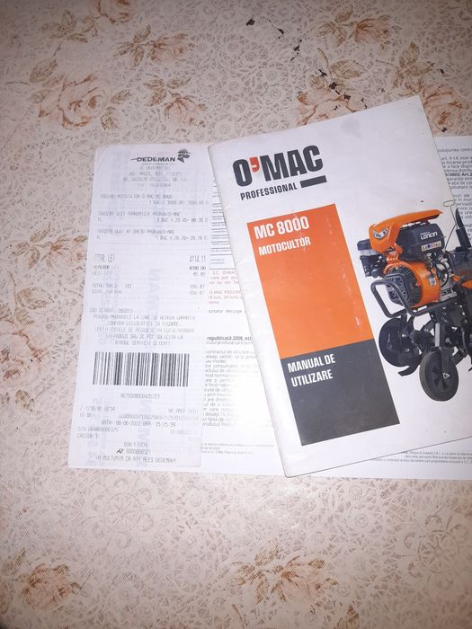 Vand Motocultor O'MacMC 8000 sau schimb cu ATV